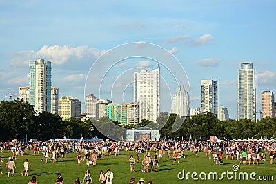 Blues on the Green Editorial Stock Photo