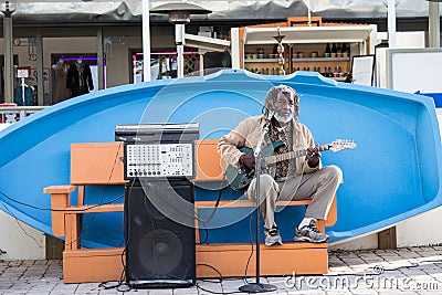 Blues Guitar Player Editorial Stock Photo