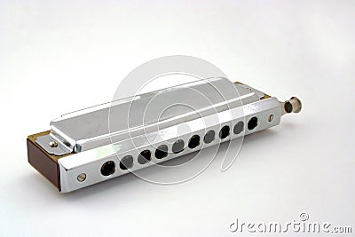 Blues harmonica Stock Photo