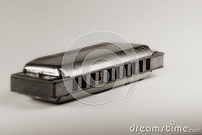 Blues harmonica Stock Photo