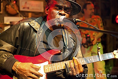 A blues musician, Mississippi Editorial Stock Photo