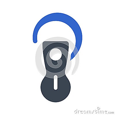 Bluetooth earphone icon Vector Illustration