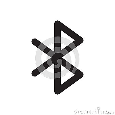 Bluetooth icon line style. Wireless technology concept vector illustration Vector Illustration
