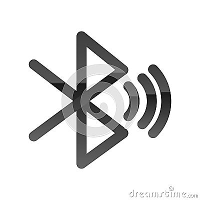 Bluetooth or Offline sharing Line Style vector icon which can easily modify or edit Vector Illustration