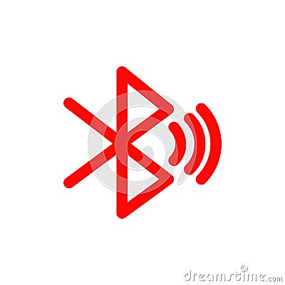 Bluetooth or Offline sharing Line Style vector icon which can easily modify or edit Vector Illustration