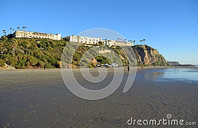 Bluff overlooking Salt Creek Beach in Dana Point, California. Stock Photo