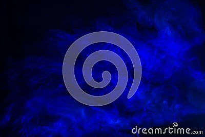 Blur blue smoke abstract texture background Stock Photo