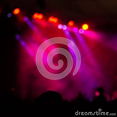 Blur concert lights background Stock Photo