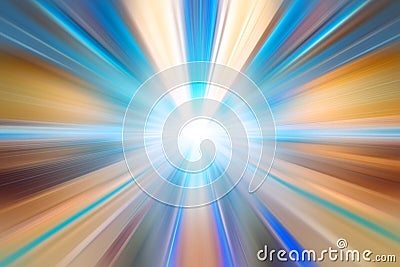 Blur fast moving speed motion zoom in effect abstract for background Stock Photo