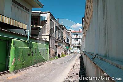 Blur, Film grain, 29 May 2020, expresses the charismatic special geographic sense of the different daily living conditions during Editorial Stock Photo