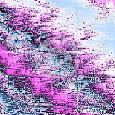 Blur tender fractal in violet, pink and blue Stock Photo