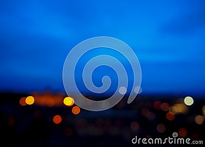 Blur image of city lights Stock Photo