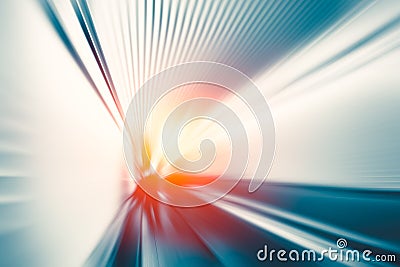 Blur motion fast moving business perform concept Stock Photo