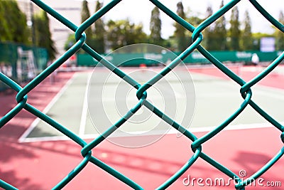 Blur tennis court Stock Photo