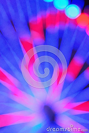 Blur texture of colorful carnival ferry wheel lights Stock Photo