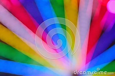 Blur texture of colorful carnival lights Stock Photo