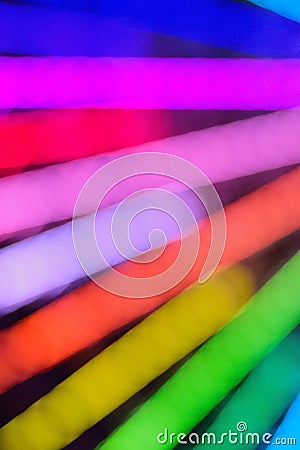 Blur texture of colorful carnival lights Stock Photo