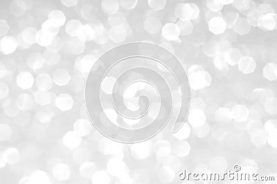 Blur white heptagon abstract light shine background Stock Photo