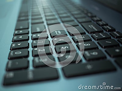 Blured laptop keyboard stockphoto Stock Photo
