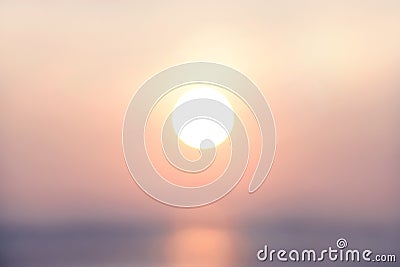 Blurred abstract background last light evening with sunset golden rush hour, pastel tone Stock Photo