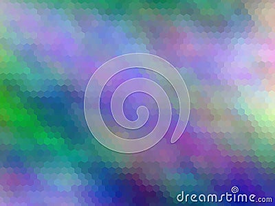 Blurred abstract background. Multicolor hexagonally pixeled abstract background. Stock Photo