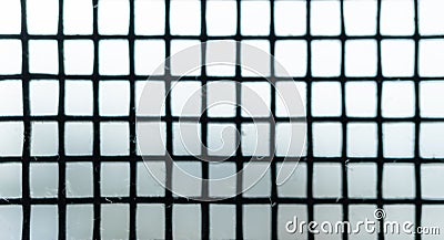 Blurred abstract background texture with blue grid background Stock Photo