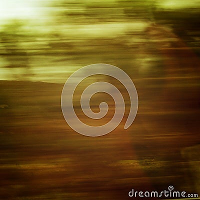 Blurred action from car at high speed - retro effect photo. Stock Photo