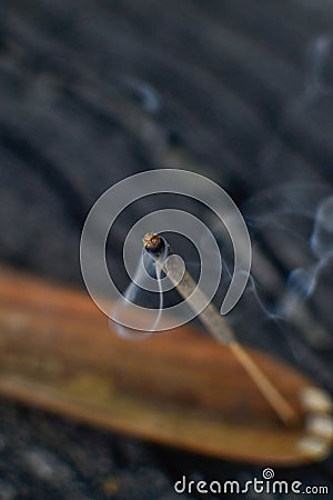 blurred background aroma stick Stock Photo