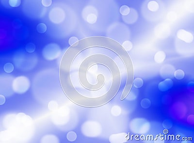 Blurred blue background with stars. Abstraction. Christmas theme Stock Photo