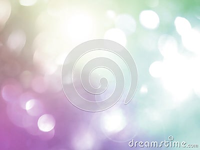 Blurred bokeh background, blue, white, pink, circles, light effect Cartoon Illustration