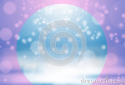 Purple circle and blue blur light background abstract Stock Photo