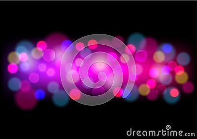 Blurred colorful background with bokeh. Abstract gradient desktop wallpaper. Vector illustration Vector Illustration