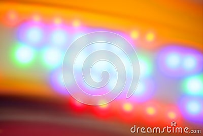 Blurred colorful disco dancing vivid night lights Stock Photo