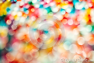 Blurred Defocused Multi Color Lights Stock Photo