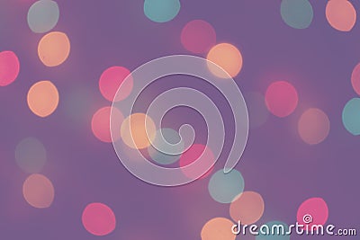 Blurred defocused multicolored bright light, shiny spots, colorful lilac background Stock Photo