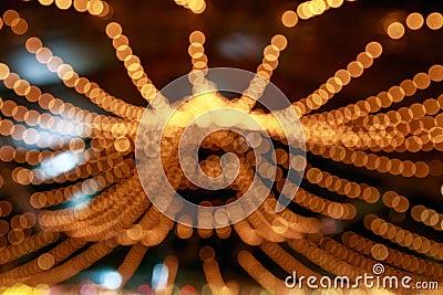 Blurred Festive Lights For Background Use Stock Photo