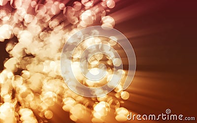Blurred fire sparkles Stock Photo