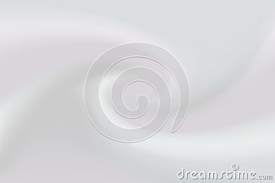 Blurred grey and white colors soft twist wave bright effect for background, illustration gradient in water color art swirl soft Vector Illustration