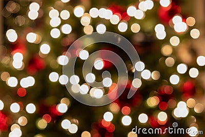 Background Blur of Christmas Lights Stock Photo