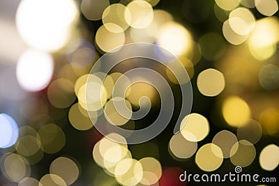 Blurred light bokeh night Christmas concept Stock Photo