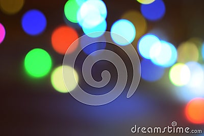 BLURRED LIGHTS Background.Abstract circular bokeh background Stock Photo
