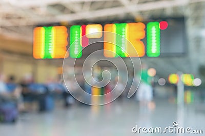 Blurred picture of airport Stock Photo