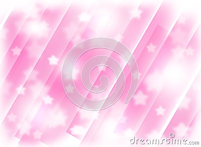 Blurred pink background with stars. Abstraction. Christmas theme Stock Photo