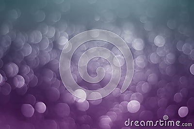 Blurred purple glitter bokeh abstract light background Stock Photo