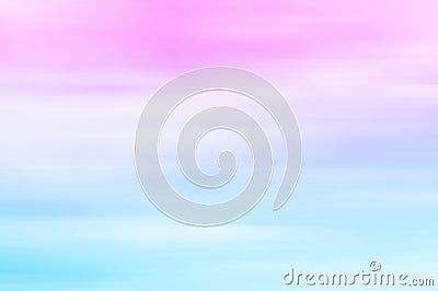 Blurred sky at sunset. Pink to blue, pastel tones, gradient Stock Photo