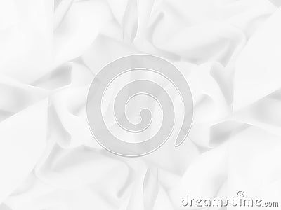 Blurred softness white cloth curve pattern abstract wall background Stock Photo