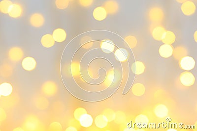 Blurred view of beautiful Christmas lights Stock Photo