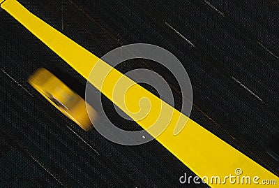 Blurred yellow taxi Editorial Stock Photo