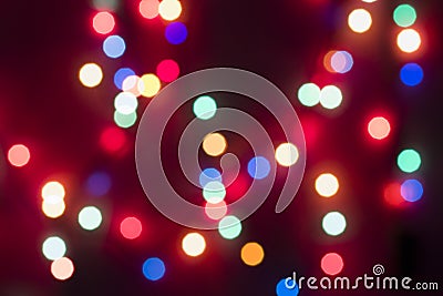 Blurring background for a holiday greeting card, banner advertising. Shimmering bokeh, lights of the city Stock Photo