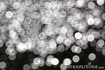 Blurry background white dots, water wave Stock Photo